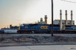 CSX SD50 Locomotive in the yard